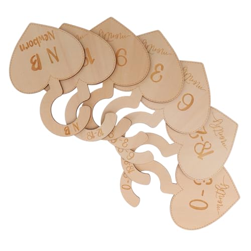 FRCOLOR 7 Stück Teiliges Kleiderbügel aus Holz mit Monatsmarkierungen Kleiderschrank Organizer Stabile Garderoben Trennwände für Neugeborene Einfache Nutzung FRCOLOR 7 Stück Teiliges Kleiderbügel aus Holz mit Monatsmarkierungen Kleiderschrank Organizer Stabile Garderoben Trennwände für Neugeborene Einfache Nutzung von FRCOLOR