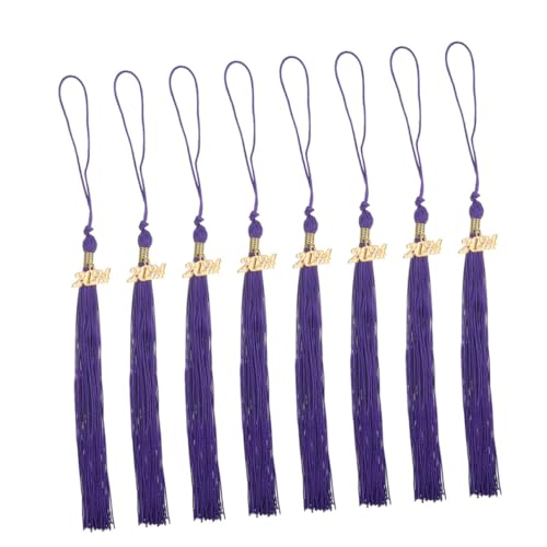 FRCOLOR 8 Stück Graduierungskappe Quasten Dekoration Abschlusskappe mit Junggesellenhut Quaste Ceremony Abschlussfeier Abschlussschmuck 2024 Abschlussmütze 2024 mit Quaste Metall Violett FRCOLOR 8 Stück Graduierungskappe Quasten Dekoration Abschlusskappe mit Junggesellenhut Quaste Ceremony Abschlussfeier Abschlussschmuck 2024 Abschlussmütze 2024 mit Quaste Metall Violett von FRCOLOR