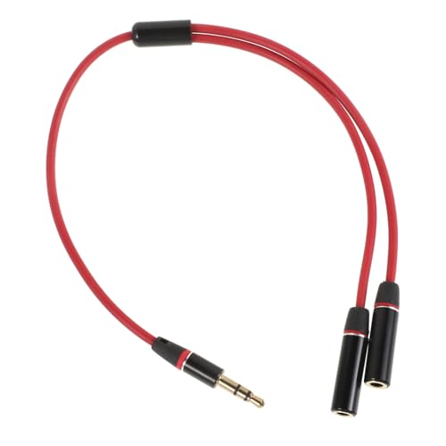 FRCOLOR Audio Verlängerungskabel Rot Audio Adapterkabel mit Splitterfunktion Xlr Splitter Kabel Kompatibel mit Kopfhörern Lautsprechern Mikrofonen Einfache Plug Play Nutzung FRCOLOR Audio Verlängerungskabel Rot Audio Adapterkabel mit Splitterfunktion Xlr Splitter Kabel Kompatibel mit Kopfhörern Lautsprechern Mikrofonen Einfache Plug Play Nutzung von FRCOLOR