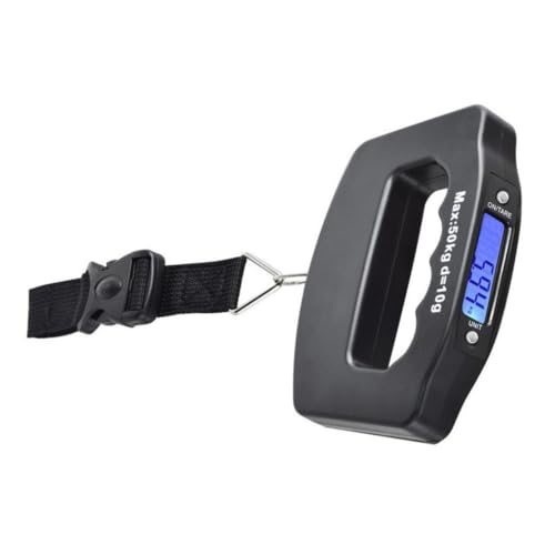 FRCOLOR Digitale Gepäckwaage Luggage Scale mit LCD Hintergrundbeleuchtung Batterie Robustes Design Einfache Handhabung für Stressfreies Reisen FRCOLOR Digitale Gepäckwaage Luggage Scale mit LCD Hintergrundbeleuchtung Batterie Robustes Design Einfache Handhabung für Stressfreies Reisen von FRCOLOR