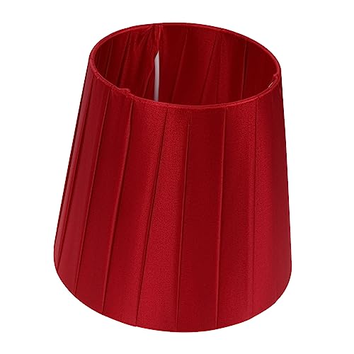 FRCOLOR Fabric Chandelier Shades Rot E17 Weiß Stoff Lampenschirm Abdeckung Stoff Lampenschirme Lampenschirm Abdeckungen Stoff Stoff Lampenschirm Abdeckung Barrel Cloth Lampshade von FRCOLOR