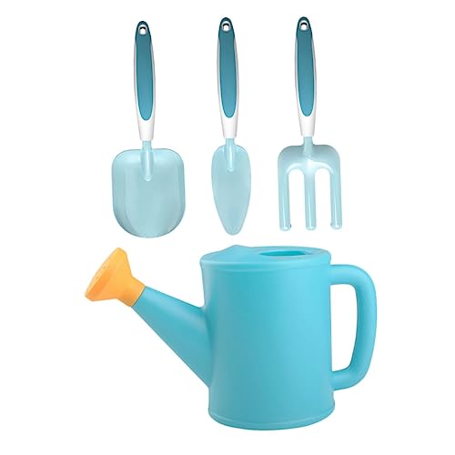 FRCOLOR Gartengeräte mit Schaufel Rechen Gießkanne Leicht und Ergonomisch für Kleine Hände Blumengarten Gemüsebeet Pflanzen Zubehör für Gartenarbeit von FRCOLOR