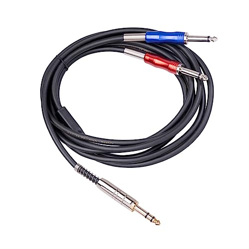 FRCOLOR Guitar Kabel Stereo Männlich zu Dual Mono Männlich Konverterkabel Kupfer für Mixer Player Aufnahmegeräte und Soundkarten von FRCOLOR