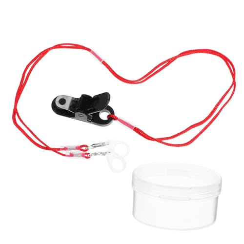 FRCOLOR Hörgeräte Anti verlust Lanyard Clip Leichter Hörverstärker Halteclip mit Stabilem Schutzseil Komfortables Trageband für Senioren Vielseitiger Befestigungsclip zur Sicherung von von FRCOLOR