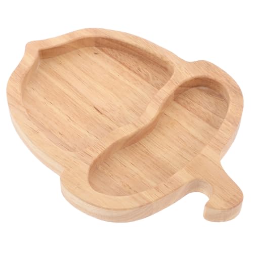 FRCOLOR Holztablett Mit Eichelform Geteilter Teller Für Käse Und Snacks Serviertablett Für Thanksgiving Und Familienessen Als Badewannentablett Oder Obstplatte Geeignet von FRCOLOR