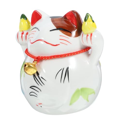 FRCOLOR Keramik Sparbüchse Glückskatze Piggy Bank Dekorativer Geldtopf Schreibtisch Deko Japanische Maneki Neko Münzbox Einfarbig Stilvoll Glück Bringend FRCOLOR Keramik Sparbüchse Glückskatze Piggy Bank Dekorativer Geldtopf Schreibtisch Deko Japanische Maneki Neko Münzbox Einfarbig Stilvoll Glück Bringend von FRCOLOR
