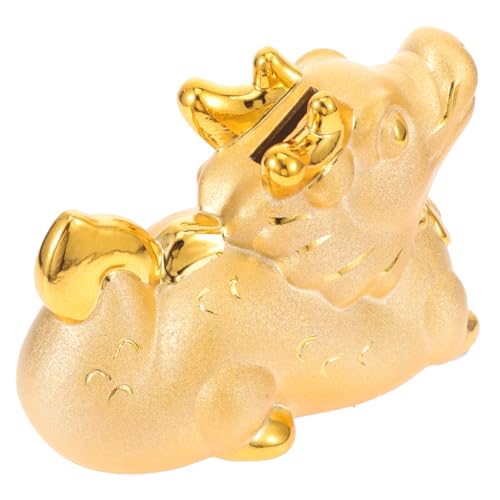 FRCOLOR Keramik Sparschwein Drache Jahr des Drachen Münzbehälter Robust Dekorativ für Jungen Mädchen Tischdekoration und Geldaufbewahrung von FRCOLOR