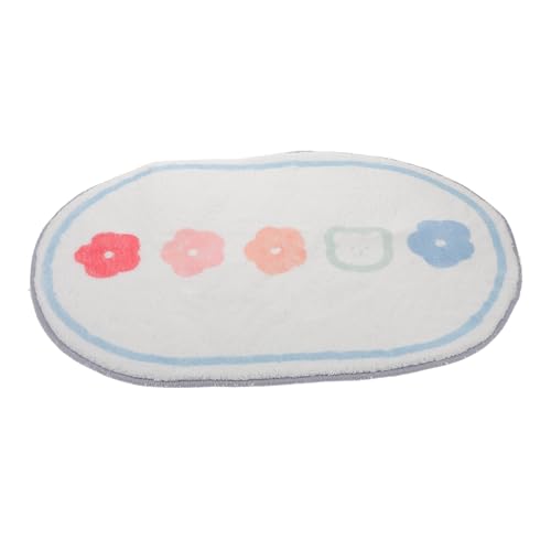FRCOLOR Kinderteppich mit Süßem Cartoon Muster Dekorativer Spielteppich für Mädchenzimmer Pflegeleicht und Waschbar für Schlafzimmer und Fensterbänke von FRCOLOR