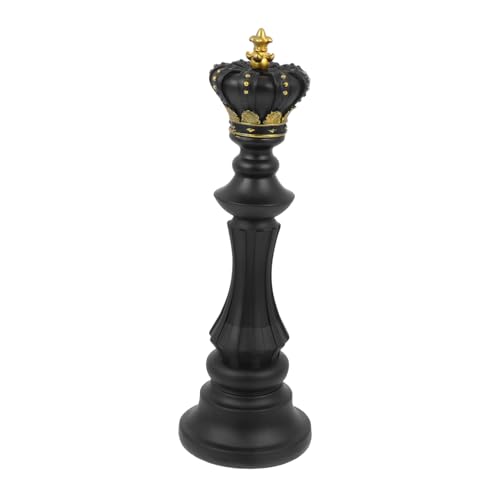 FRCOLOR Kreative Resin Schachfigur Deko Mittelgroßer Schwarzer König Kunstvolle Schachskulptur für Büro Hotel Wohnzimmer Party Detaillierte Handarbeit Robustes Material FRCOLOR Kreative Resin Schachfigur Deko Mittelgroßer Schwarzer König Kunstvolle Schachskulptur für Büro Hotel Wohnzimmer Party Detaillierte Handarbeit Robustes Material von FRCOLOR