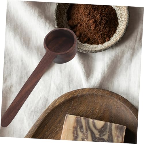 FRCOLOR Langer Holzlöffel für Kaffee und Gewürze Multifunktionale Küchenutensilien zum Messen von Kaffeebohnen Teeblättern und Salz Langlebig und Leicht zu Reinigen von FRCOLOR