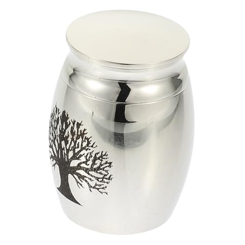 FRCOLOR Mini Edelstahl Hund Katzen Urne Lebensbaum Design Langlebige Kleine Aschenbox für Haustierasche Komfortable Andenkenurne zur Aufbewahrung Geliebter Tierasche Poliert und Glatt FRCOLOR Mini Edelstahl Hund Katzen Urne Lebensbaum Design Langlebige Kleine Aschenbox für Haustierasche Komfortable Andenkenurne zur Aufbewahrung Geliebter Tierasche Poliert und Glatt von FRCOLOR