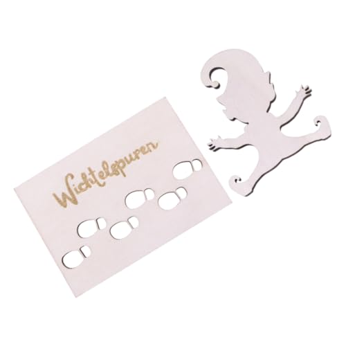 FRCOLOR Mini Holz Schablone mit Fußabdruck Wiederverwendbar Miniatur für Bjd Puppenhaus DIY Weihnachtsdekoration und Bastelprojekte Festliche Accessoires für Heimdeko FRCOLOR Mini Holz Schablone mit Fußabdruck Wiederverwendbar Miniatur für Bjd Puppenhaus DIY Weihnachtsdekoration und Bastelprojekte Festliche Accessoires für Heimdeko von FRCOLOR