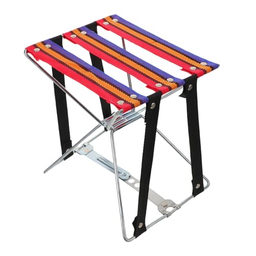 FRCOLOR Multifunktionaler Klappbarer Hocker Leichtes Faltbares Outdoor Stuhl Kompakt Tragbar für Fußpflege Spa Angeln Lesen Zuhause und Unterwegs von FRCOLOR