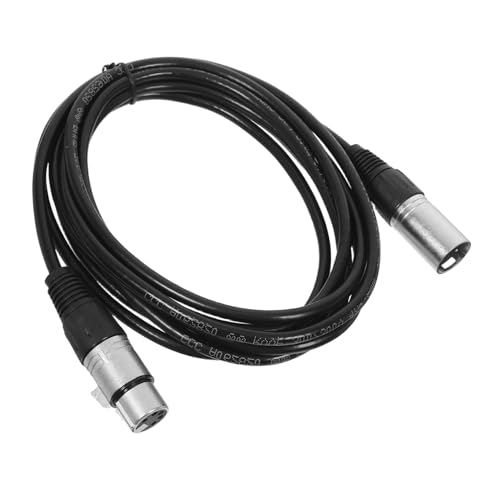 FRCOLOR Professionelles Xlr Mikrofonkabel Male-female Balanciertes Audioverlängerungskabel Robuste Bauweise für Studioaufnahmen Podcast-mixer Bühnenbeleuchtung Schwarz von FRCOLOR
