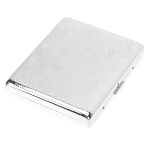 FRCOLOR Retro Zigarettenetui aus Edelstahl Kapazität Automatischer Öffnungsmechanismus Robustes und Stilvolles Design Ergonomisch Sicherer Schutz für Unterwegs Praktischer für Herren und FRCOLOR Retro Zigarettenetui aus Edelstahl Kapazität Automatischer Öffnungsmechanismus Robustes und Stilvolles Design Ergonomisch Sicherer Schutz für Unterwegs Praktischer für Herren und von FRCOLOR