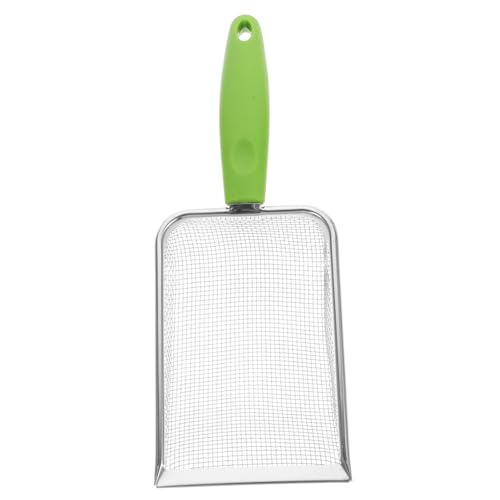 FRCOLOR Strandnetzschaufel für Mehrzweck Sandspielzeug zum Sammeln von Muscheln Tragbare Schaufel mit Filterfunktion Grün für Strand und Sandkasten von FRCOLOR