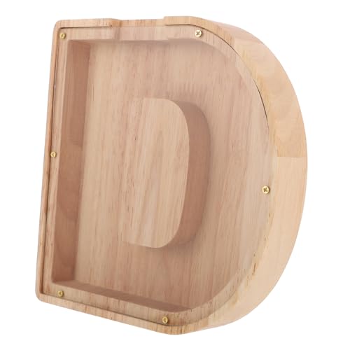 FRCOLOR Transparente Spardose Alphabet Design Kreative Münzbox als Dekoratives Sparschwein für zur Geldaufbewahrung Spargewohnheiten von FRCOLOR