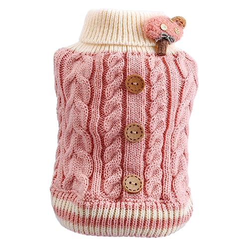 FRCOLOR Welpenweste aus Baumwolle warme Jacke Haustierkleidung Kleiner Hundepullover Wärmekleidung für Welpen stilvolle Welpenkleidung Kätzchen Hundekleidung Baumwollmantel Stoff von FRCOLOR