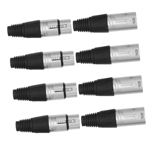 FRCOLOR Xlr Audio Connector Pin Male Female Solder Type Plugs für Professionelle Mikrofonkabel und Mischpultverbindung mit Langlebiger Signaloptimierter Lötverbindung für Studio und Bühne FRCOLOR Xlr Audio Connector Pin Male Female Solder Type Plugs für Professionelle Mikrofonkabel und Mischpultverbindung mit Langlebiger Signaloptimierter Lötverbindung für Studio und Bühne von FRCOLOR