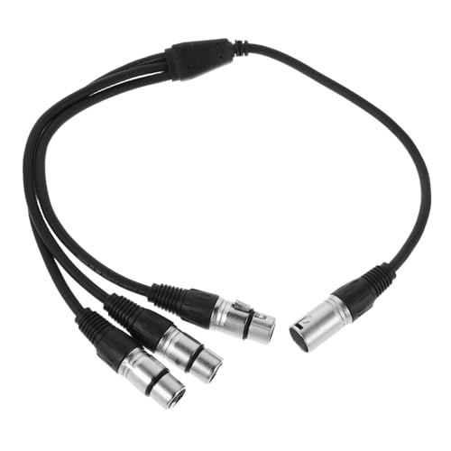 FRCOLOR Xlr Mikrofonkabel zu Audio Splitter Adapter mit Stabilem Signal und Rauschunterdrückung für Live Auftritte und Studioaufnahmen von FRCOLOR