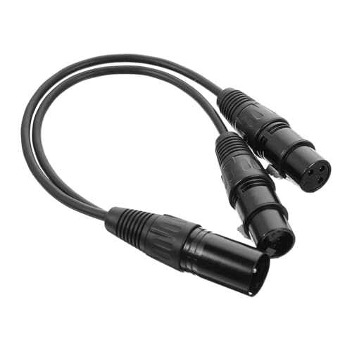 FRCOLOR Xlr Splitter Kabel Schwarzes Audio Mikrofonkabel mit Männlichem und Weiblichen Anschlüssen Langlebig und Sicher für Heimstudio und Live Performances FRCOLOR Xlr Splitter Kabel Schwarzes Audio Mikrofonkabel mit Männlichem und Weiblichen Anschlüssen Langlebig und Sicher für Heimstudio und Live Performances von FRCOLOR