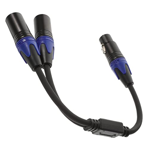 FRCOLOR Xlr Splitter Kabel für Mikrofone Weiblich Männlich Blau für Mixer und Recording Setups mit Silberplattierten Steckern für Störungsfreien FRCOLOR Xlr Splitter Kabel für Mikrofone Weiblich Männlich Blau für Mixer und Recording Setups mit Silberplattierten Steckern für Störungsfreien von FRCOLOR