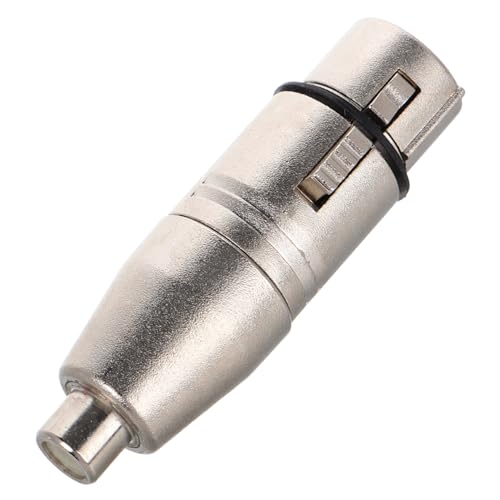 FRCOLOR Zinklegierung Xlr Female Rca Female Adapter Kompakt Robust Zuverlässige Audioverbindung für Mikrofon Mischgerät und Instrumentenkabel Anwendungen FRCOLOR Zinklegierung Xlr Female Rca Female Adapter Kompakt Robust Zuverlässige Audioverbindung für Mikrofon Mischgerät und Instrumentenkabel Anwendungen von FRCOLOR