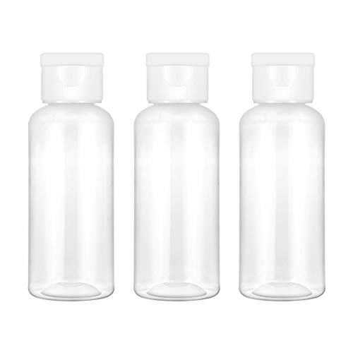 Leere Plastikprobenflasche, 6Pcs 50ml Behälter-Krug-Topf-Durchstechflasche mit Flip-Deckel vervollkommnen für Weichmacher-Wasser-Duschgel- von FRCOLOR