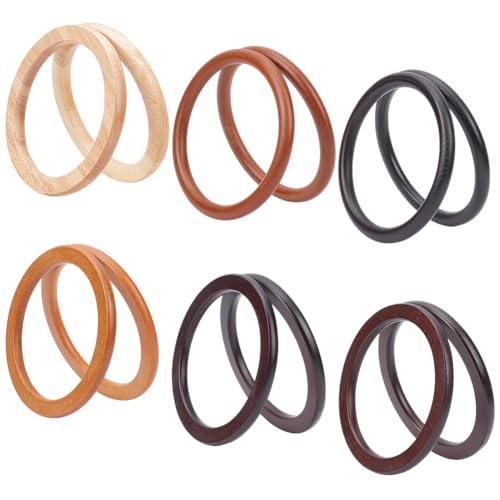 FREEBLOSS 12 Stück Runde Taschengriffe Aus Holz Zum Herstellen von DIY Taschen. Häkeltaschengriff. Geldbörsengriffe Für Häkeltaschen. Formgebende Geldbörsengriffe FREEBLOSS 12 Stück Runde Taschengriffe Aus Holz Zum Herstellen von DIY Taschen. Häkeltaschengriff. Geldbörsengriffe Für Häkeltaschen. Formgebende Geldbörsengriffe von FREEBLOSS