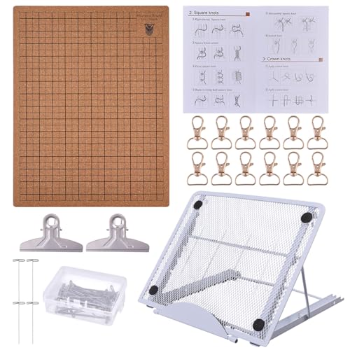 FREEBLOSS 12'' x 16'' Makramee Bretter Und 100 Stecknadeln Mit Verstellbarem Ständer Webwerkzeug Zubehör Makramee Projektbrett Makramee Werkzeuge Zum Flechten von Kordeln Und Armbändern FREEBLOSS 12'' x 16'' Makramee Bretter Und 100 Stecknadeln Mit Verstellbarem Ständer Webwerkzeug Zubehör Makramee Projektbrett Makramee Werkzeuge Zum Flechten von Kordeln Und Armbändern von FREEBLOSS