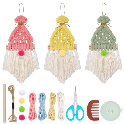 FREEBLOSS 3 Set DIY Makramee Set Makramee Zwerge Ostern Makramee Set Weihnachtsmann Zwerge Ornamente makramee garn Set Anfänger mit Anleitung für Geschenk FREEBLOSS 3 Set DIY Makramee Set Makramee Zwerge Ostern Makramee Set Weihnachtsmann Zwerge Ornamente makramee garn Set Anfänger mit Anleitung für Geschenk von FREEBLOSS