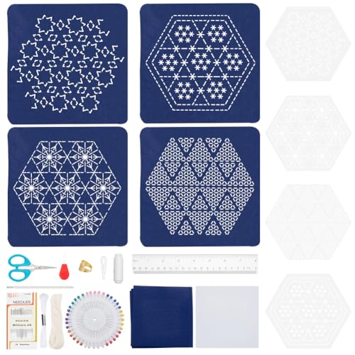 FREEBLOSS 4 Set Sashiko PET Schablonen Untersetzer Set Sashiko Schablonen Set Sechseckige Sashiko Vorlage Sashiko Set Sashiko Schablonen Untersetzer Set Geometrische Sashiko Muster Vorlage FREEBLOSS 4 Set Sashiko PET Schablonen Untersetzer Set Sashiko Schablonen Set Sechseckige Sashiko Vorlage Sashiko Set Sashiko Schablonen Untersetzer Set Geometrische Sashiko Muster Vorlage von FREEBLOSS