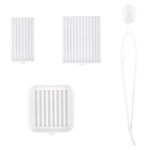 FREEBLOSS 4-in-1-Sicherungsperlen-Auswahltablett, Werkzeug-Set mit einer Nadel-Pinzette und Löffel, geeignet für 2,6 mm große Mini-Perlen, Weiß FREEBLOSS 4-in-1-Sicherungsperlen-Auswahltablett, Werkzeug-Set mit einer Nadel-Pinzette und Löffel, geeignet für 2,6 mm große Mini-Perlen, Weiß von FREEBLOSS