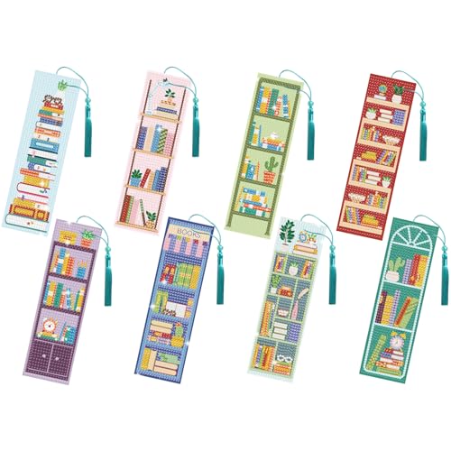 FREEBLOSS 8 x Bücherregal Diamant Lesezeichen Set Zum Selbermachen Strass Diamant Kunst Lesezeichen Set Mit 8 Kristallanhängern Für Anfänger 2.3"X7.7" FREEBLOSS 8 x Bücherregal Diamant Lesezeichen Set Zum Selbermachen Strass Diamant Kunst Lesezeichen Set Mit 8 Kristallanhängern Für Anfänger 2.3"X7.7" von FREEBLOSS