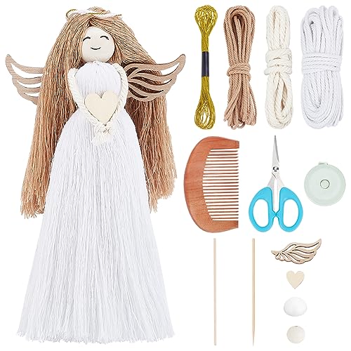 FREEBLOSS DIY Makramee Engel Makramee Set für Anfänger mit Anleitung Makramee Engelsflügel Set Makramee Garn Set für Erwachsene Makramee Puppe für Dekoration FREEBLOSS DIY Makramee Engel Makramee Set für Anfänger mit Anleitung Makramee Engelsflügel Set Makramee Garn Set für Erwachsene Makramee Puppe für Dekoration von FREEBLOSS