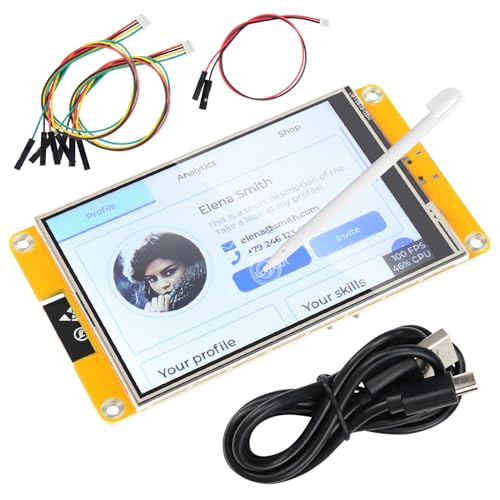 FREENOVE ESP32 Display CYD, 4.0 Inch Touchscreen Monitor, 320x480 Pixel TN TFT LCD Screen ST7796 Driver, Dual-core 32-bit 240 MHz Microcontroller WiFi+BT, C Code LVGL Example Projects Tutorial FREENOVE ESP32 Display CYD, 4.0 Inch Touchscreen Monitor, 320x480 Pixel TN TFT LCD Screen ST7796 Driver, Dual-core 32-bit 240 MHz Microcontroller WiFi+BT, C Code LVGL Example Projects Tutorial von FREENOVE
