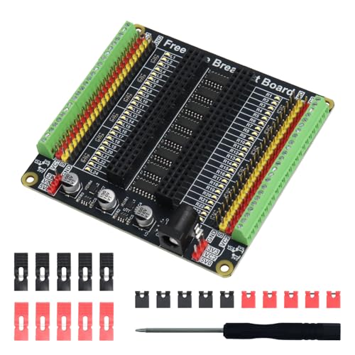 FREENOVE Universal Breakout Board Compatible with Arduino Nano Micro Raspberry Pi Pico 1 2 W ESP32 ESP8266, Terminal Block Shield HAT with Pin Header, GPIO Status LED, 5 V 3.3 V FREENOVE Universal Breakout Board Compatible with Arduino Nano Micro Raspberry Pi Pico 1 2 W ESP32 ESP8266, Terminal Block Shield HAT with Pin Header, GPIO Status LED, 5 V 3.3 V von FREENOVE