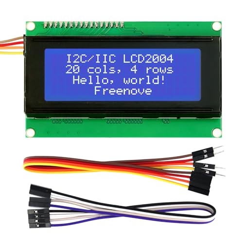 FREENOVE I2C IIC LCD 2004 Module, TWI Serial 20x4 Display, Compatible with Arduino Raspberry Pi Pico ESP32 ESP8266 FREENOVE I2C IIC LCD 2004 Module, TWI Serial 20x4 Display, Compatible with Arduino Raspberry Pi Pico ESP32 ESP8266 von FREENOVE