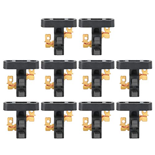 10PCS Carbon Brush Holder Assembly | Replacement for 188F / 190F / 5-8KW Gasoline Generator | Sturdy Plastic + Copper Material | Fit for Pumps/Tillers/Garden Machines von FRELEAN