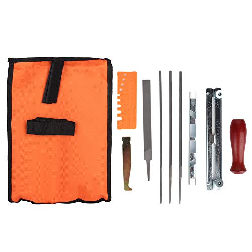 10Pcs Chainsaw Sharpening Kit | Expert Chain Saw File Tool Set with Guide Bar File | Sharpener Kit for Efficient & Secure Cutting | Sturdy Metal Construction 10Pcs Chainsaw Sharpening Kit | Expert Chain Saw File Tool Set with Guide Bar File | Sharpener Kit for Efficient & Secure Cutting | Sturdy Metal Construction von FRELEAN