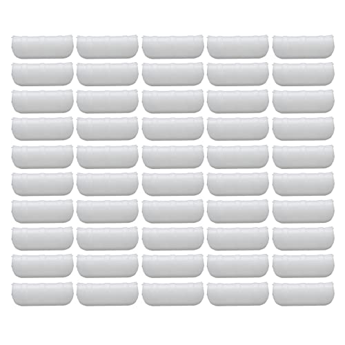50PCS Greenhouse Film Clamps | Heat Tolerant Tube Clips for Garden / Greenhouse / Courtyard | ABS + PC Material, 10cm Pipe Clips with Firm Clamping Force (White) von FRELEAN