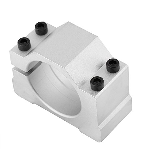 CNC Spindle Motor Mount Bracket | 52mm / 65mm Cast Aluminum Clamp for CNC Engraving Machine & 3D Printer | Sturdy Replacement Part for CNC Router Engraver (52MM) von FRELEAN