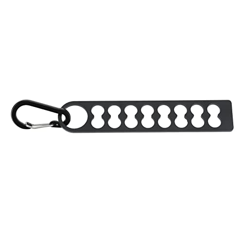 Camping Stake Storage | Aluminum Alloy Tent Peg Organizer with Buckle | Wind Rope Winder for Outdoor Camping/Hiking/Backpacking | Sturdy & Lightweight (Long Type 16 Holes) von FRELEAN