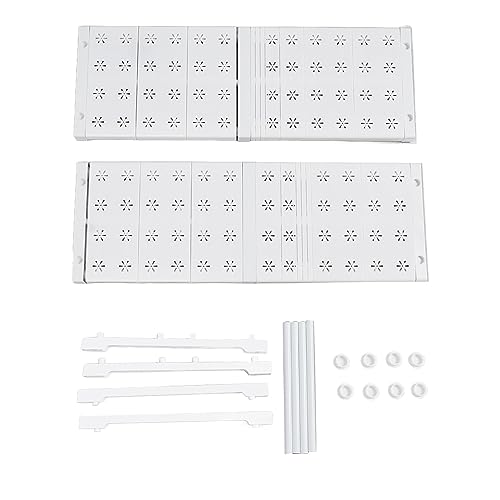 Expandable Closet Shelf Storage Rack | Adjustable Locker Shelf for Closet / Cabinet / Sink | 48cm Width & 32cm Height | 55kg Load Capacity | Carbon Steel & Plastic (Length 47-68cm / 18.5-26.8in) von FRELEAN