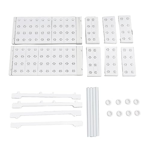 Expandable Closet Shelf Storage Rack | Adjustable Locker Shelf for Closet / Cabinet / Sink | 48cm Width & 32cm Height | 55kg Load Capacity | Carbon Steel & Plastic (Length 67-88cm / 26.4-34.6in) von FRELEAN