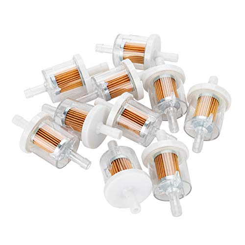 FRELEAN 10pcs 1 / 4inch kleines Motorbrennstoffsieger | Kunststoffinline -Gassieb für Rasenmäher/Motorrad/ATV | Kompatibel mit 493629 691035 5065d 49019-7001 FRELEAN 10pcs 1 / 4inch kleines Motorbrennstoffsieger | Kunststoffinline -Gassieb für Rasenmäher/Motorrad/ATV | Kompatibel mit 493629 691035 5065d 49019-7001 von FRELEAN
