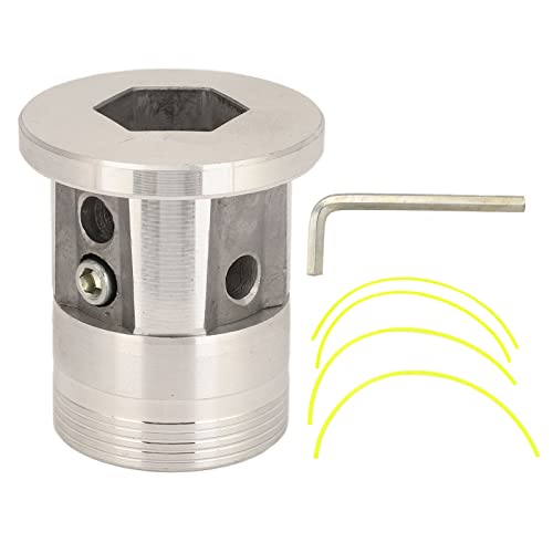 FRELEAN Aluminum Trimmer Head Replacement | Universal Fit for Brush Cutters/Lawn Mowers | 16mm Bottom Diameter | Sturdy Vegetation Head for Farming & Gardening von FRELEAN