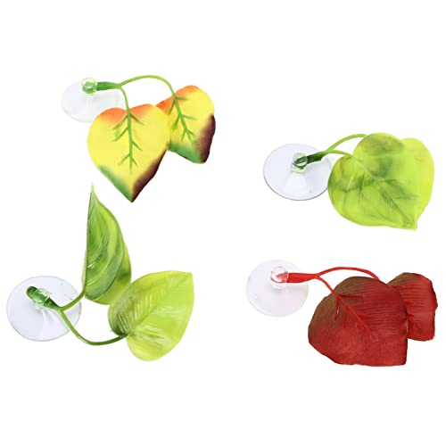 FRELEAN Betta Fischblatt Hängematte 4pcs | Doppelkonstruktion mit Saugnapfbecher | Leichter Rastplatz für Aquarium | 5-10 Liter Behälterdekoration FRELEAN Betta Fischblatt Hängematte 4pcs | Doppelkonstruktion mit Saugnapfbecher | Leichter Rastplatz für Aquarium | 5-10 Liter Behälterdekoration von FRELEAN
