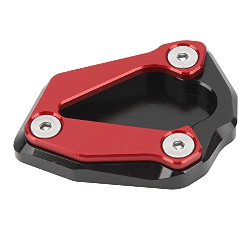 FRELEAN Motorcycle Kickstand for S1000RR S1000R 2019-2022 | Extra Wide Foot for Mud/Sand/Grass | Secure Support & Non - Sink Holder | Aluminum Alloy Stable Side Stand (Red) von FRELEAN