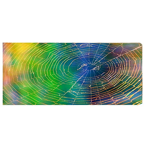 Grip Floor Mat | Super Soft Flannel with Cobweb Design | Secure Bathroom/Kitchen/Office Chair Mat | Machine Washable, 4 Sizes (Green) (40cm×120cm) von FRELEAN